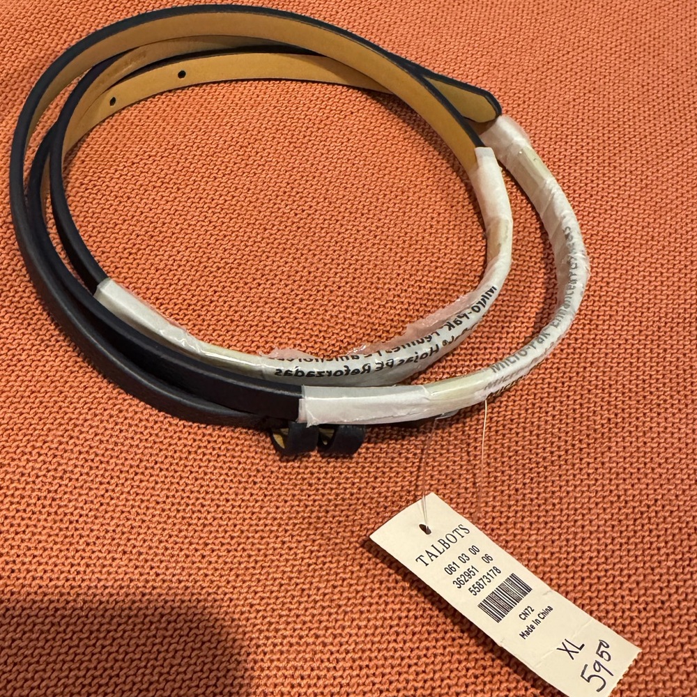 Talbots 10mm Skinny Leather Women's Belt